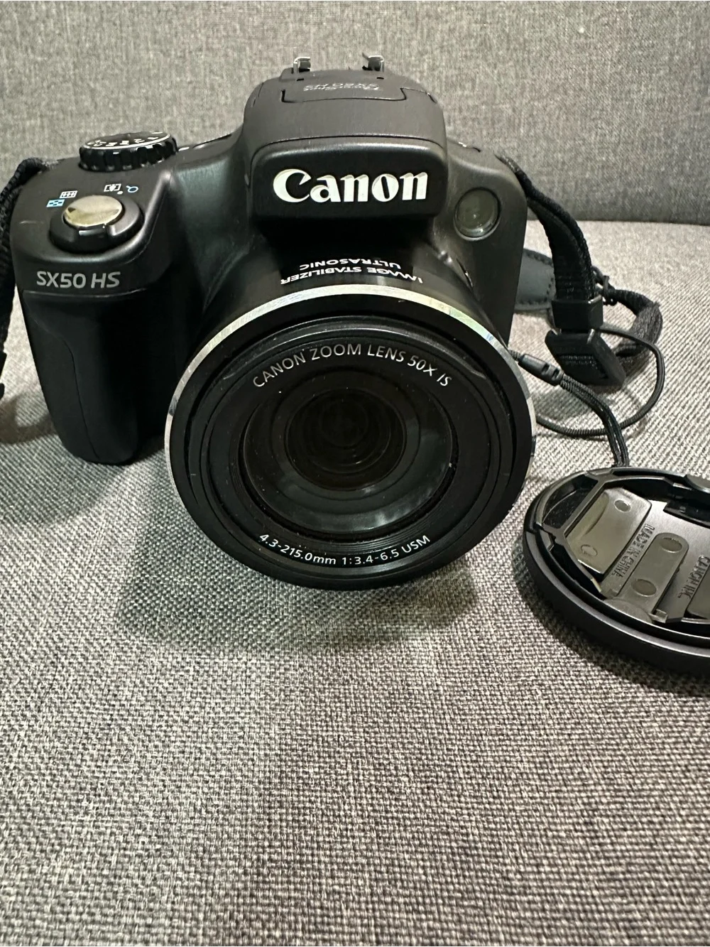 Like new Canon Black PowerShot SX50 HS Camera with Charger, Battery, & USB Cable